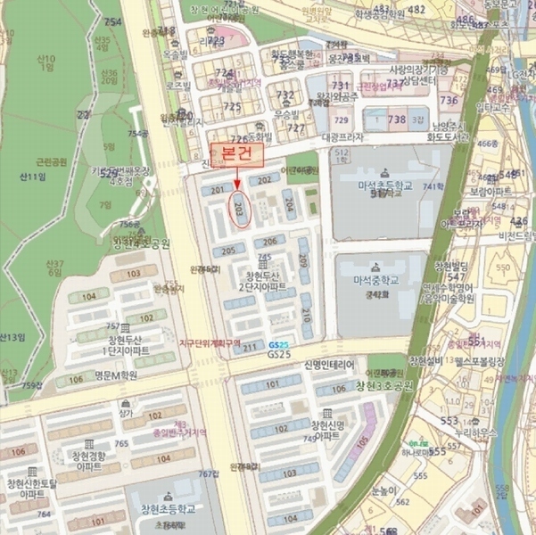 2025타경71777 경기도 남양주시 수레로 1234-13경기도 남양주시 수레로○○○○, 창현두산아파트 203동 16층 1602호창현두산○○ 아파트[공급23평형] 경매 이미지
