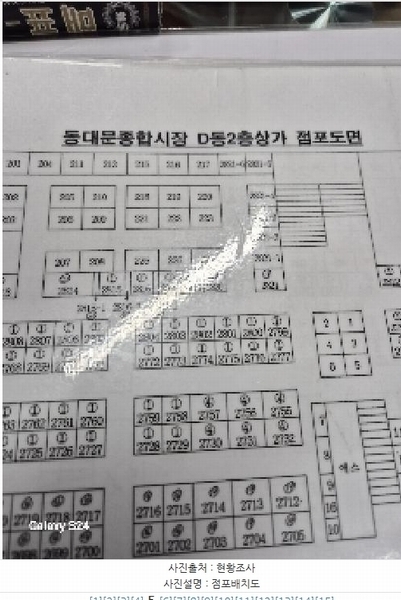 2025타경102528 서울특별시 종로구 종로 266, 동대문종합시장 D동 2층 2266호 근린상가 경매 이미지
