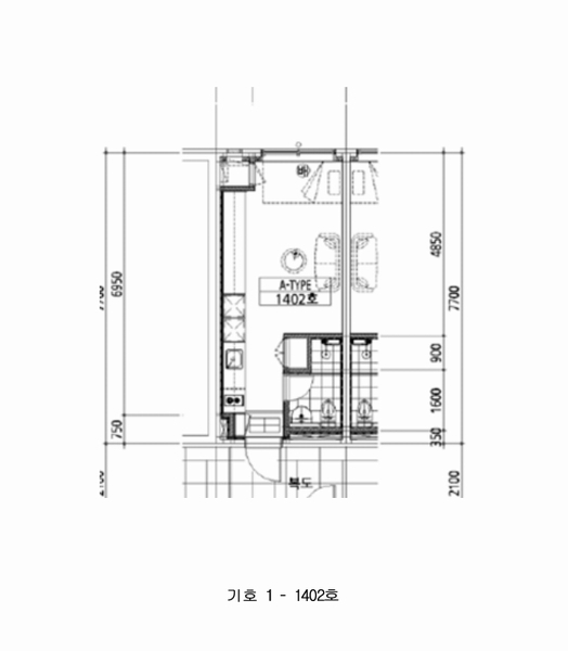2024타경85144 경기도 구리시 안골로97번길 17-6, 구리더케이타워 14층 1402호 오피스텔[계약12평형] 경매 이미지