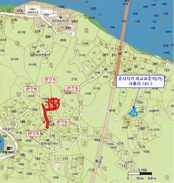 2025타경71482 경기도 가평군 설악면 사룡리 176-1 대지 경매 이미지
