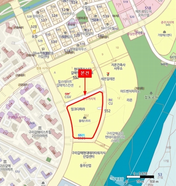 2024타경79019 경기도 구리시 갈매순환로166번길 45, 구리갈매아너시티 지하1층 비128호 근린상가 경매 이미지
