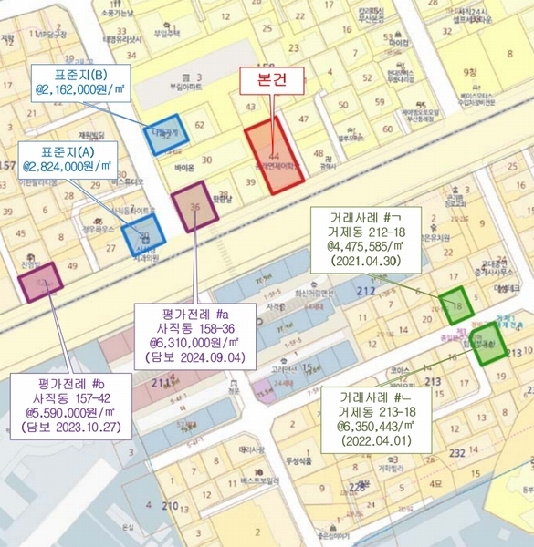 2025타경913 부산광역시 동래구 사직동 158-44 근린시설 경매 이미지