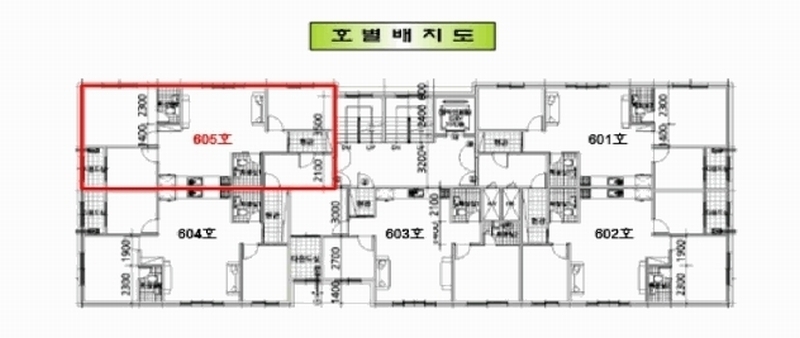 2025타경508964 인천광역시 부평구 안남로5번길 25, 서호카운티 6층 605호 오피스텔[계약32평형] 경매 이미지