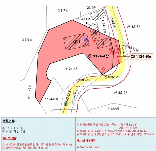 2024타경2205 경상남도 거제시 장평동 1124-4 근린시설 경매 이미지