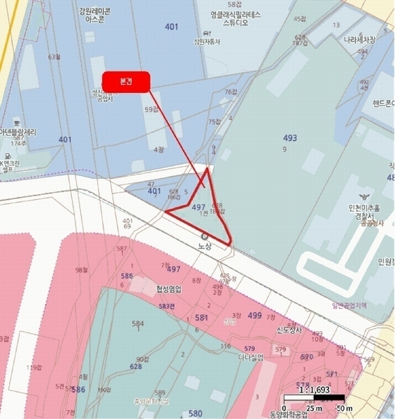 2025타경509719 인천광역시 미추홀구 학익동 497-1, 석암주차장 봉고Ⅲ 플러스내장차 경매 이미지