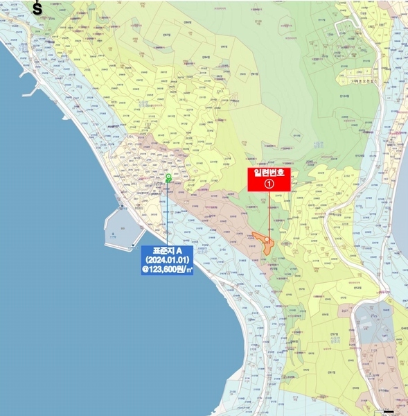 2024타경2977 경상남도 거제시 사등면 창호리 2182 농지 경매 이미지
