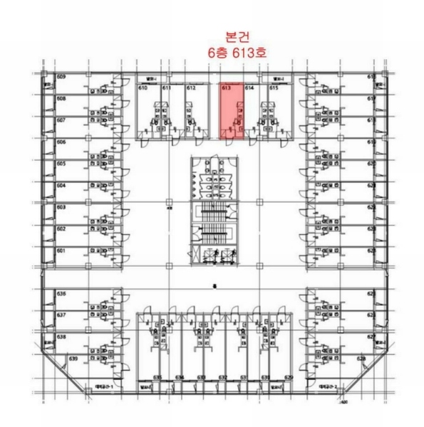 2024타경524170 인천광역시 연수구 먼우금로 190, 연수프라자 6층 613호 다세대(빌라) 경매 이미지