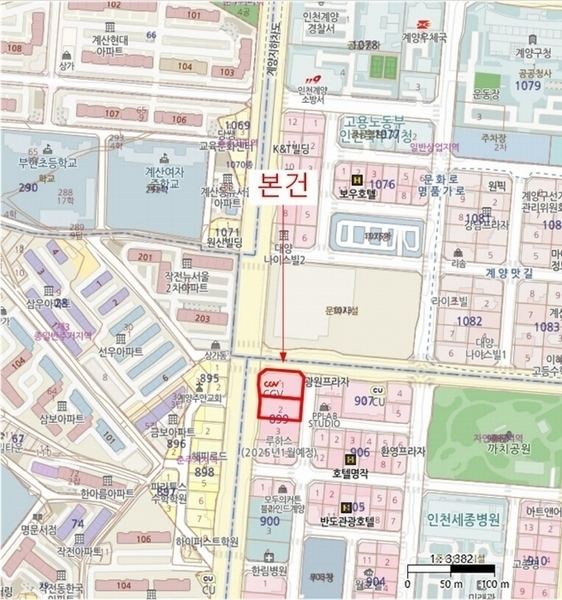 2025타경501389 인천광역시 계양구 장제로 738, 메카브 7층 7105호 근린상가 경매 이미지