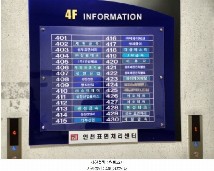 2024타경14628 인천광역시 서구 가람로 14, 인천표면처리센터 공장동 4층 402호 아파트형공장 경매 이미지