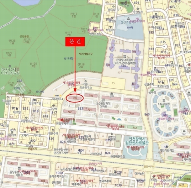 2024타경534153 인천광역시 서구 원당대로839번길 34, 엘지원당자이아파트 701동 1층 104호 아파트[공급33평형] 경매 이미지