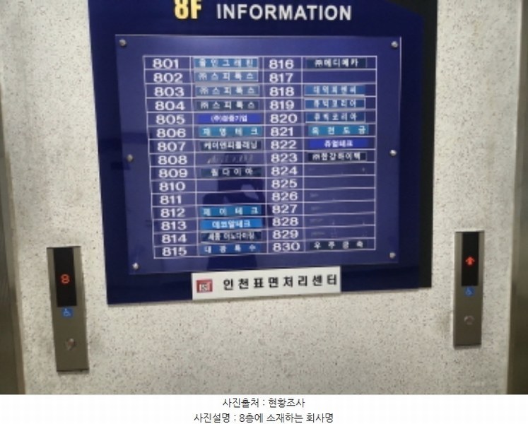 2024타경550100 인천광역시 서구 가람로 14, 인천표면처리센터 공장동 8층 822호 아파트형공장 경매 이미지