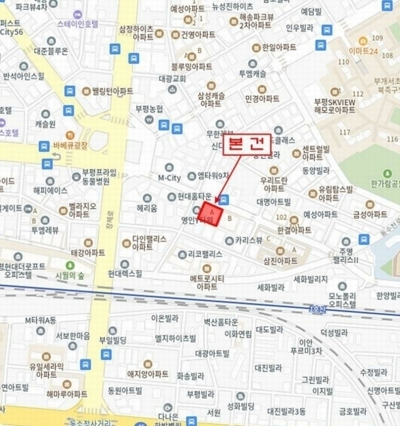 2024타경577501 인천광역시 부평구 부일로 12, 헤르메스아파트 1동 8층 802호 아파트[공급18평형] 경매 이미지