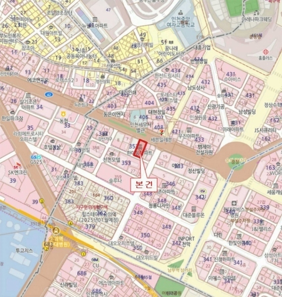 2024타경584202 인천광역시 미추홀구 인중로 19, 한마음아파트 에이동 14층 1405호 아파트[공급21평형] 경매 이미지