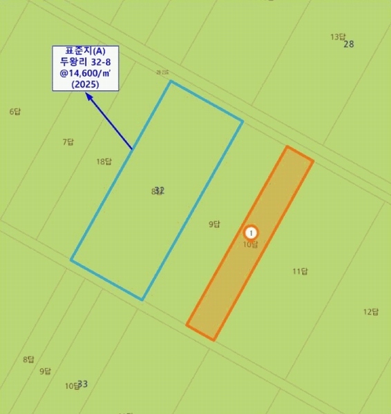 2025타경1135 충청남도 서천군 서천읍 두왕리 32-10 농지 경매 이미지