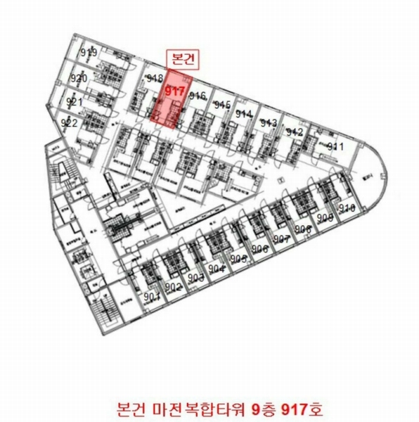 2025타경501891 인천광역시 서구 검단로459번길 4, 마전복합타워 9층 917호 오피스텔 경매 이미지