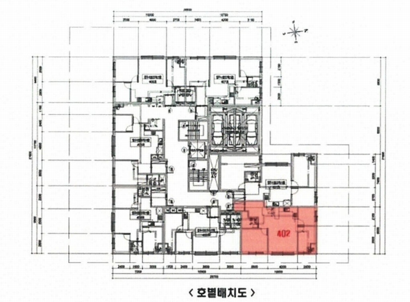 2025타경504036 인천광역시 미추홀구 석정로 390-1, 월드클래스 4층 402호 오피스텔[계약28평형] 경매 이미지