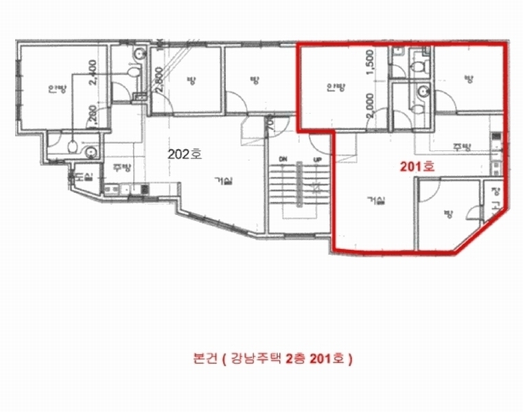 2025타경504357 인천광역시 부평구 경인로834번길 51, 강남주택 2층 201호 다세대(빌라)[공급20평형] 경매 이미지