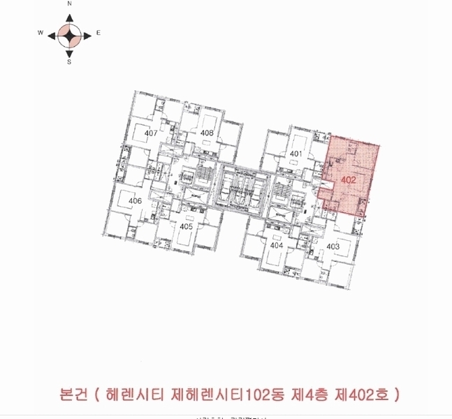 2025타경505442 인천광역시 남동구 염전로411번길 21, 헤렌시티 헤렌시티102동 4층 402호 오피스텔 경매 이미지