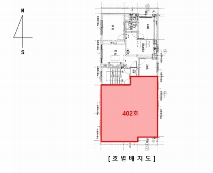 2025타경505626 인천광역시 미추홀구 인하로318번길 11-27, 대우미래사랑 4층 402호 다세대(빌라)[공급23평형] 경매 이미지