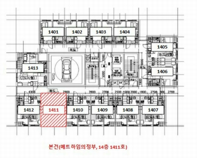 2024타경91770 경기도 의정부시 호국로1336번길 19-8, 메트하임의정부 14층 1411호 아파트[공급11평형] 경매 이미지