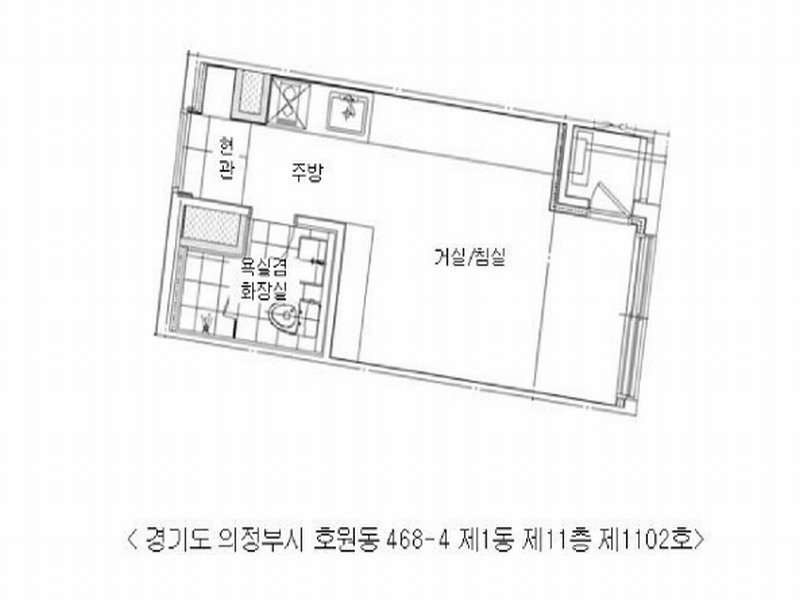 2024타경92223 경기도 의정부시 평화로 137, 르네상스시티 1동 11층 1102호 아파트[공급7평형] 경매 이미지