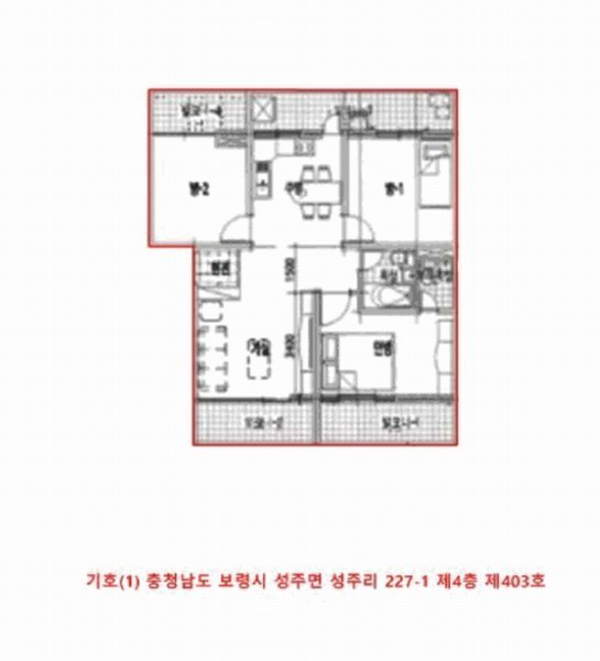 2025타경1057 충청남도 보령시 화장골길 143, 동북하이츠빌라 4층 403호 다세대(빌라) 경매 이미지