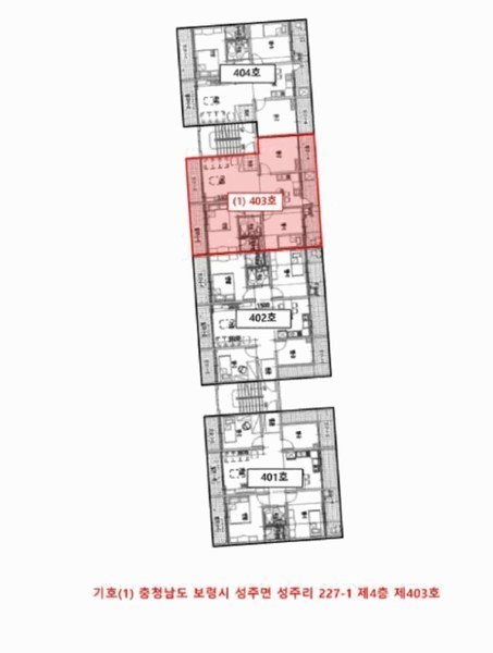 2025타경1057 충청남도 보령시 화장골길 143, 동북하이츠빌라 4층 403호 다세대(빌라) 경매 이미지