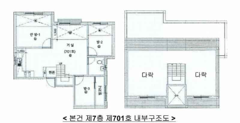 2024타경56060 서울특별시 서대문구 연희로31길 19, 코코하우스 7층 701호 다세대(빌라)[공급18평형] 경매 이미지