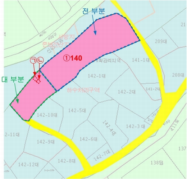 2025타경4643 충청북도 보은군 보은읍 용암리 140 농지 경매 이미지