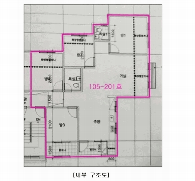 2025타경62375 경기도 고양시 덕양구 호국로1427번길 100, 대자파크뷰 105동 2층 201호 다세대(빌라) 경매 이미지