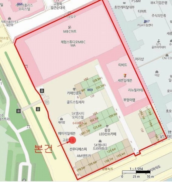2024타경83161 경기도 고양시 일산동구 백마로 195, 일산방송컴플렉스방송관련시설 1층 1-1112호 근린상가 경매 이미지