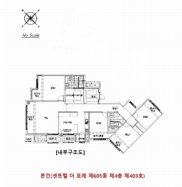 2025타경5847 경기도 고양시 일산동구 하늘마을로 76, 센트럴더포레 605동 4층 403호 아파트 경매 이미지