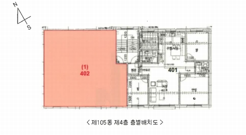 2025타경63304 경기도 파주시 풀무골로27번길 13, 구분건물 105동 4층 402호 다세대(빌라)[공급19평형] 경매 이미지