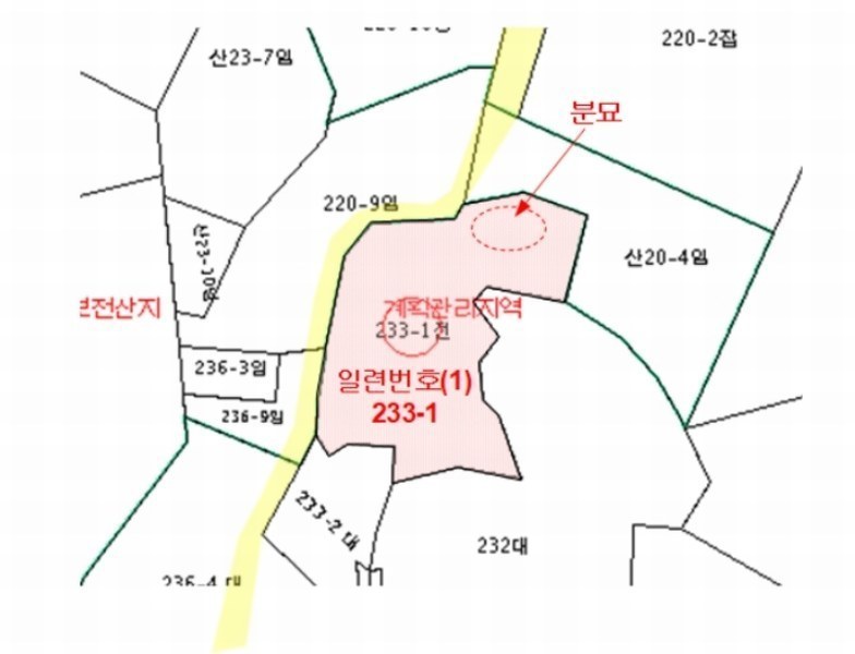 2024타경84768 경기도 고양시 일산동구 식사동 233-1 농지 경매 이미지