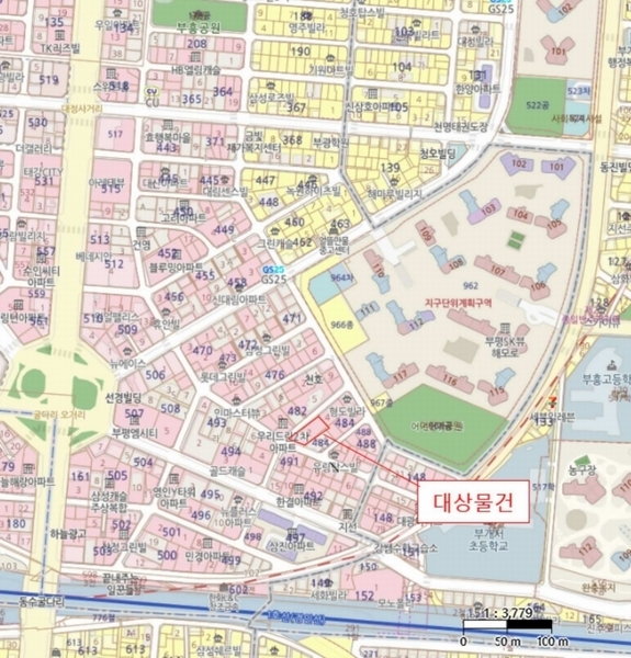 2025타경506001 인천광역시 부평구 부일로19번길 16, 태진더플레이스1차 14층 1405호 오피스텔 경매 이미지