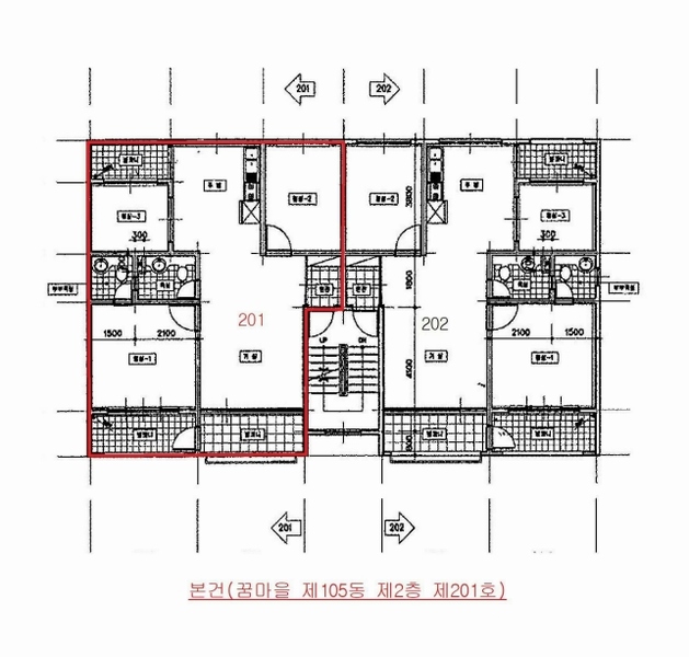 2025타경506544 인천광역시 서구 심곡로113번길 4, 꿈마을 105동 2층 201호 다세대(빌라) 경매 이미지