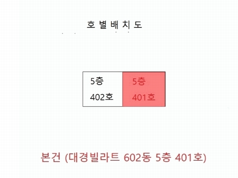 2025타경507244 인천광역시 계양구 아나지로307번길 8, 대경빌라트 602동 5층 401호 다세대(빌라)[공급19평형] 경매 이미지
