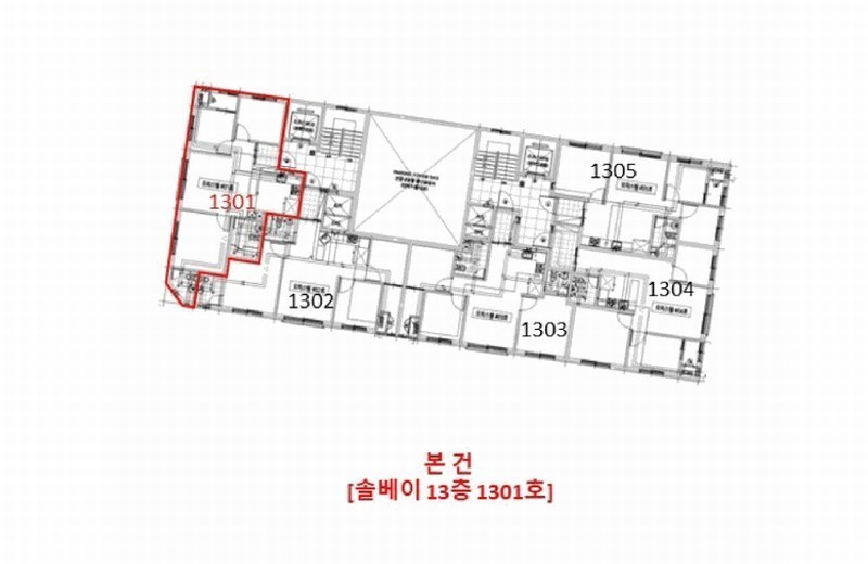 2025타경507651 인천광역시 미추홀구 경인로325번길 37, 솔베이 13층 1301호 오피스텔 경매 이미지
