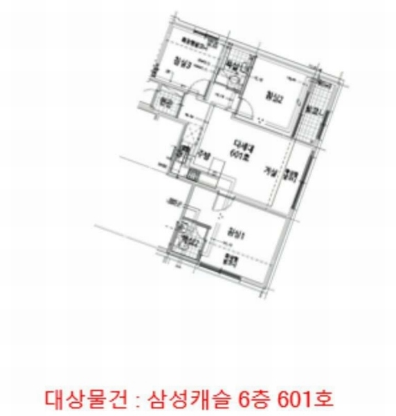 2025타경507806 인천광역시 미추홀구 인주대로57번길 11-12, 삼성캐슬 6층 601호 다세대(빌라)[공급23평형] 경매 이미지