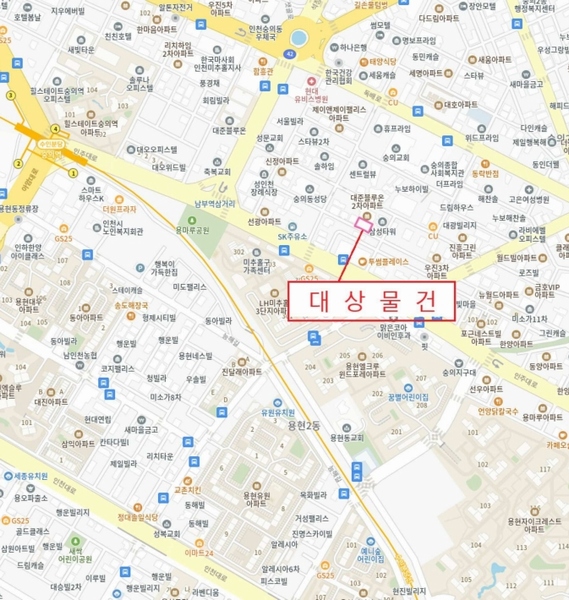 2025타경507806 인천광역시 미추홀구 인주대로57번길 11-12, 삼성캐슬 6층 601호 다세대(빌라)[공급23평형] 경매 이미지