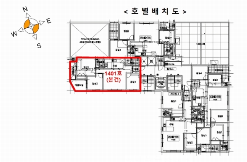 2025타경508572 인천광역시 미추홀구 독배로 476, 위드프라임 14층 1401호 오피스텔[계약30평형] 경매 이미지