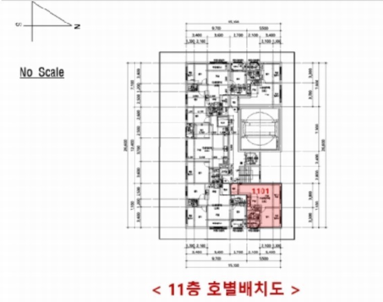 2025타경508682 인천광역시 미추홀구 미추홀대로597번길 106, 엠버빌2 11층 1101호 다세대(빌라)[공급11평형] 경매 이미지