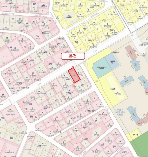 2025타경509137 인천광역시 부평구 충선로 22, 티제이미다스뷰1차 5층 501호 오피스텔[계약28평형] 경매 이미지