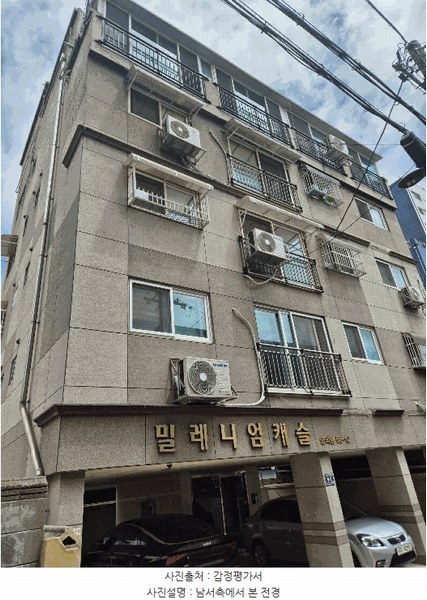 2025타경509906 인천광역시 미추홀구 경인로106번길 9-7, 밀레니엄캐슬 3층 301호 다세대(빌라)[공급13평형] 경매 이미지