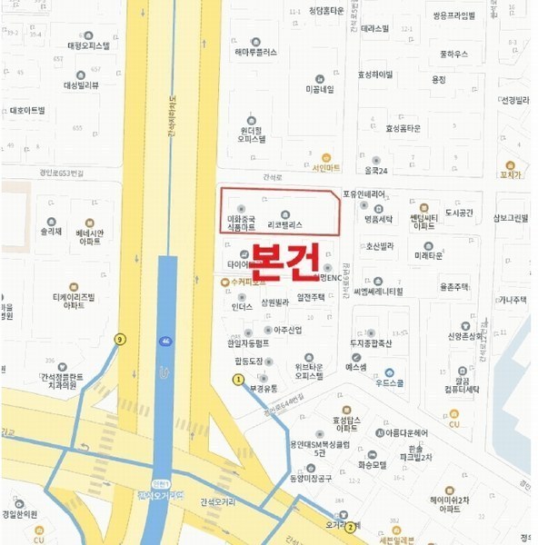 2025타경510641 인천광역시 남동구 간석로 2, 리코팰리스 주건축물 1동 8층 오에이805호 오피스텔[계약30평형] 경매 이미지
