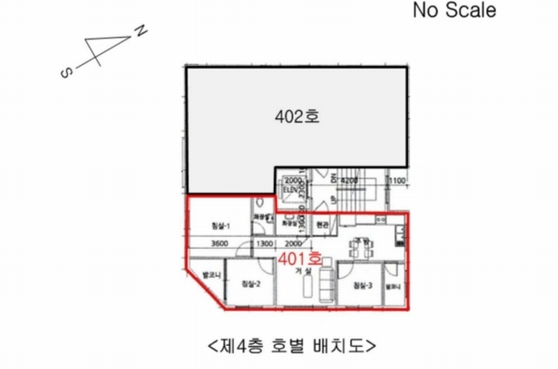 2024타경64962 서울특별시 은평구 서오릉로20길 3, 동양하우징 4층 401호 다세대(빌라)[공급20평형] 경매 이미지