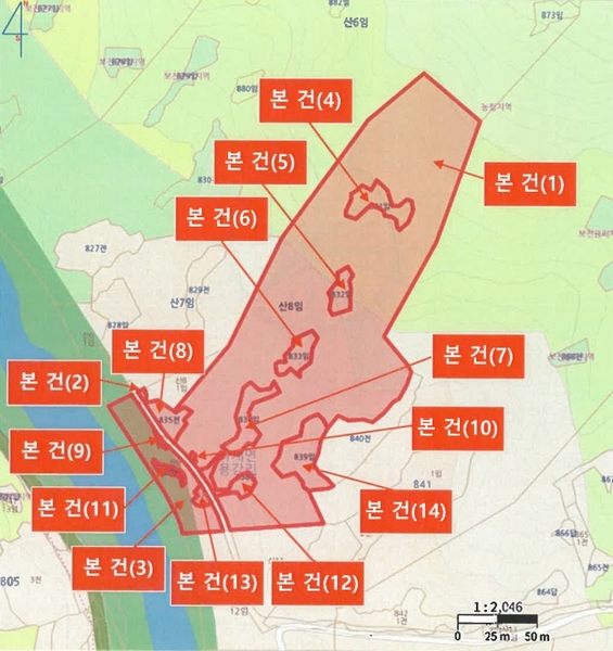2025타경736 경상남도 하동군 화개면 용강리 산8 임야 경매 이미지