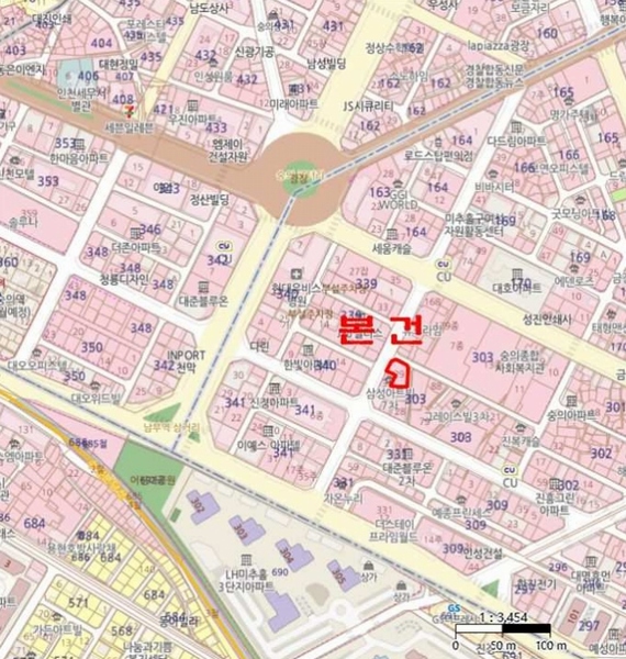 2024타경575581 인천광역시 미추홀구 인주대로45번길 32, 센트럴뷰 13층 1303호 오피스텔 경매 이미지