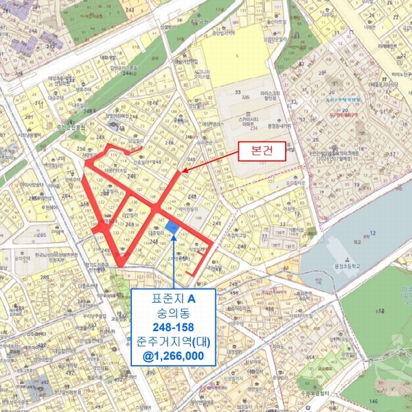 2024타경578825 인천광역시 미추홀구 숭의동 248-2 도로 경매 이미지