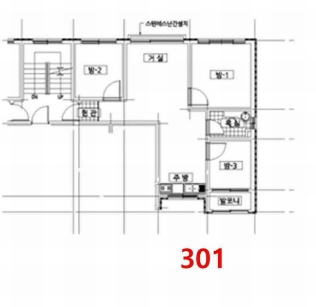 2024타경579361 인천광역시 서구 승학로512번길 51, 풀하우스 102동 3층 301호 다세대(빌라)[공급18평형] 경매 이미지